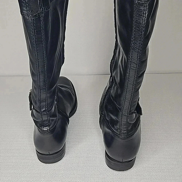 Enzo Angiolini Black Leather Riding Boots Size 8.5 - Picture 15 of 17